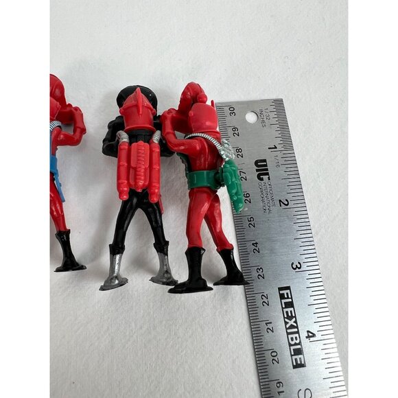 1960's 1970's Marx 1:24 Plastic SCUBA Diver Figure Lot of 5 Hong Kong - Picture 4 of 5